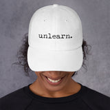Unlearn Dad Hat - White - Collector Culture