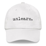Unlearn Dad Hat - White - Collector Culture